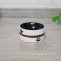 Tazón de cerámica PET de lujo personalizable para gatos